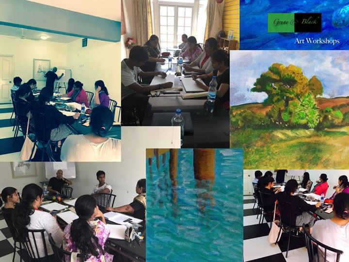 The art of acrylic Sketching & Acrylic painting sessions bangalore