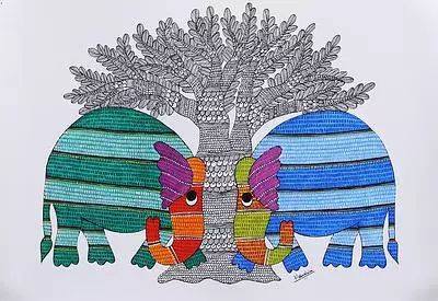 Gond Art workshop in Bangalore