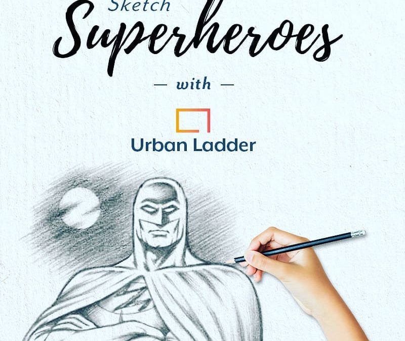 Sketch Superheroes With Urban Ladder