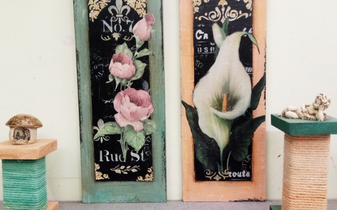 Decoupage with Printed Paper – Create chalkboard Art