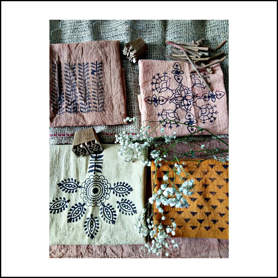 Natural dyeing and Block printing