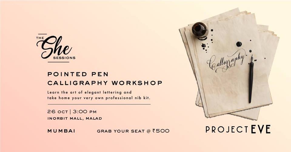 Pointed pen calligraphy workshop