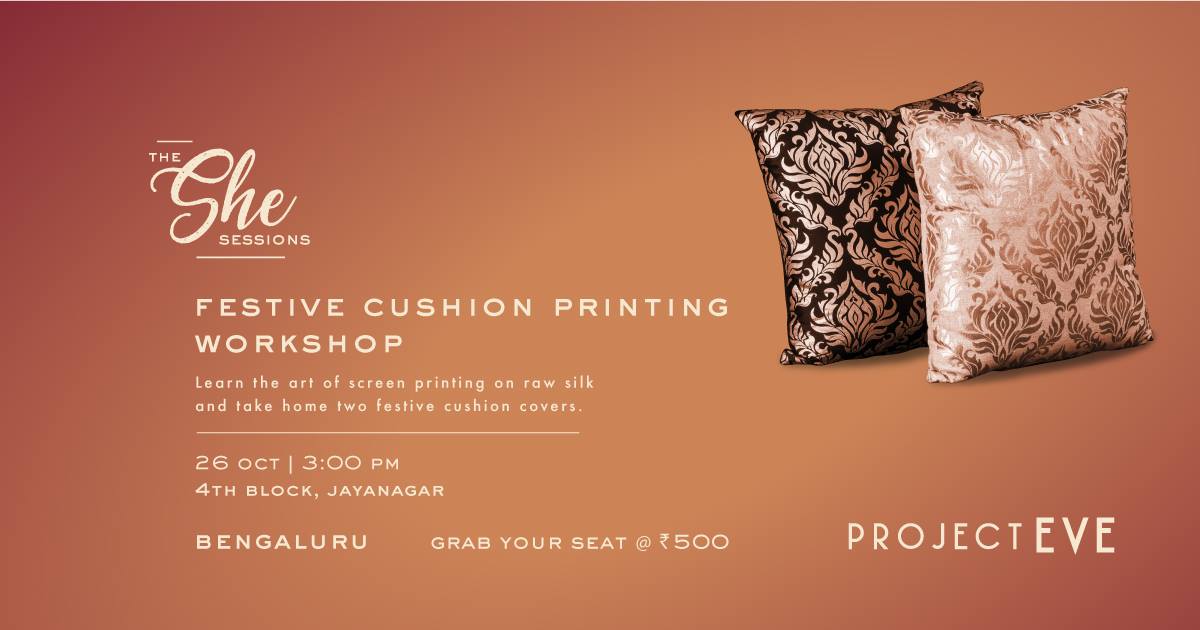 Festive cushion printing workshop