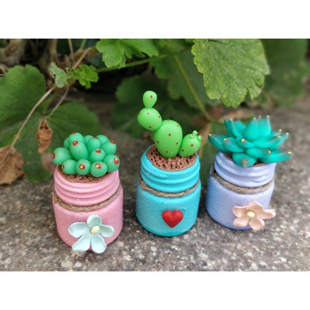 Miniature Clay Succulent Planters