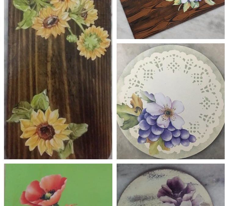 Decoupage Backgrounds – wood graining, distressing, tinting, lining Workshop