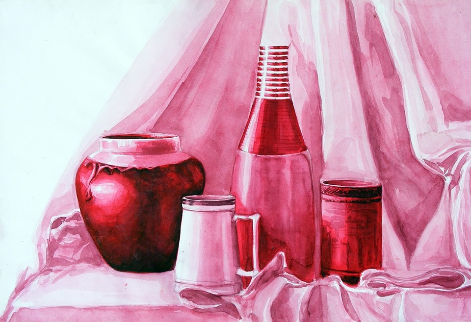 Download Watercolour Still Life Painting Easy PNG