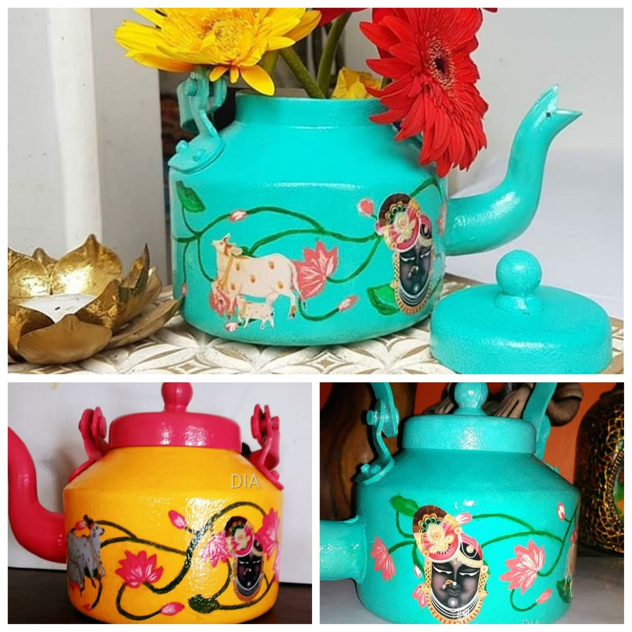 Pichwai Art on Kettle – Beginners’ workshop in Bangalore