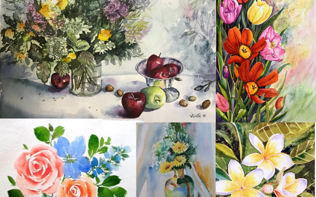 Watercolor Floral Course Online in Bangalore