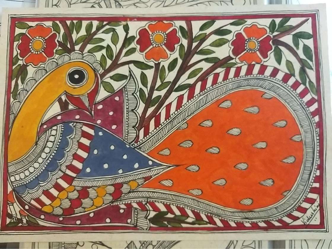 Durga Mata Madhubani Painting Drawing | forum.iktva.sa
