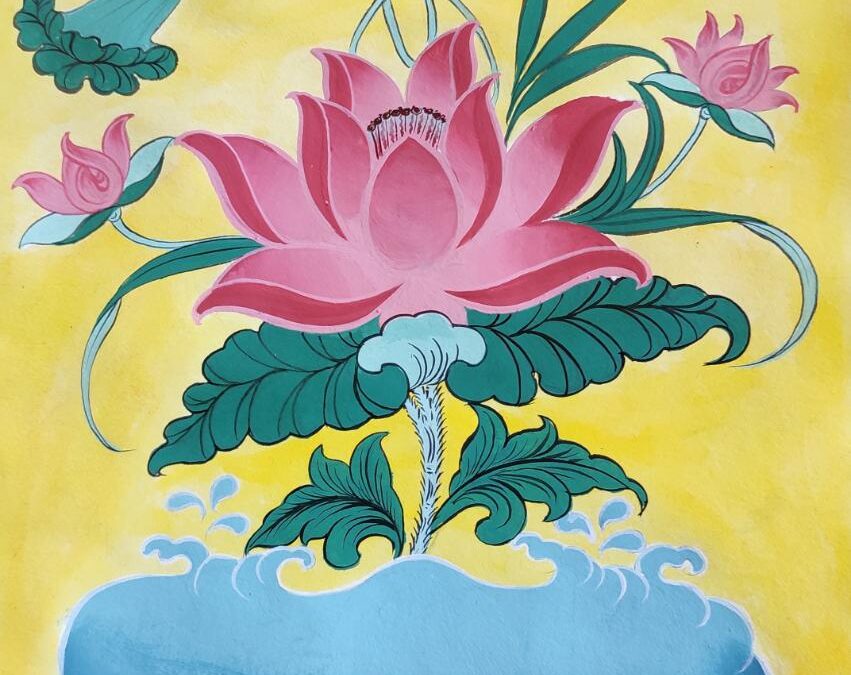 Thangka Painting (Lotus) – Online Workshop