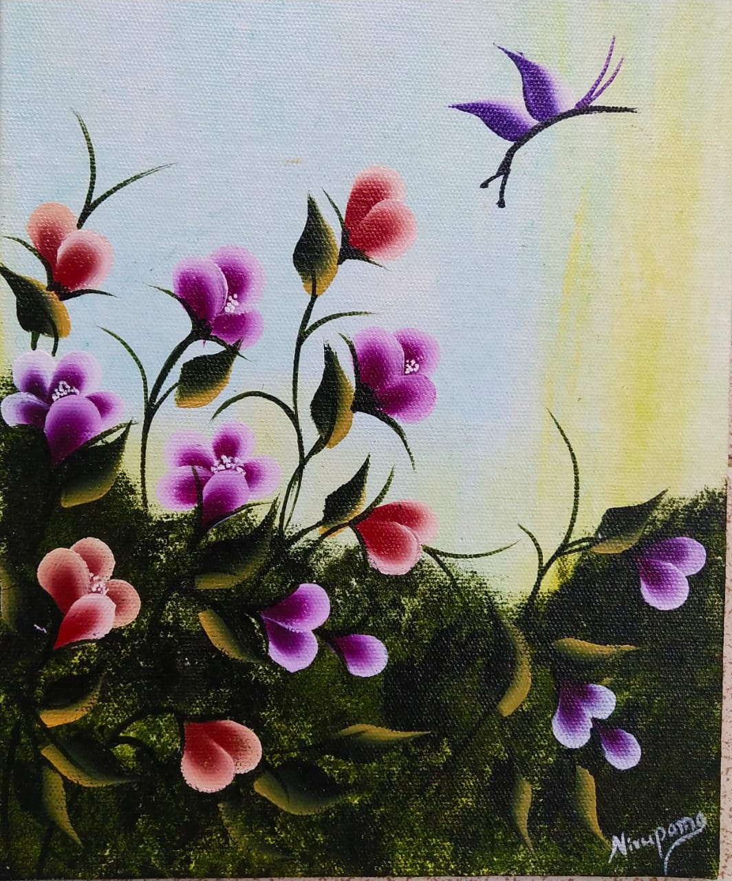 One Stroke Painting Online Workshop | Bloom & Grow