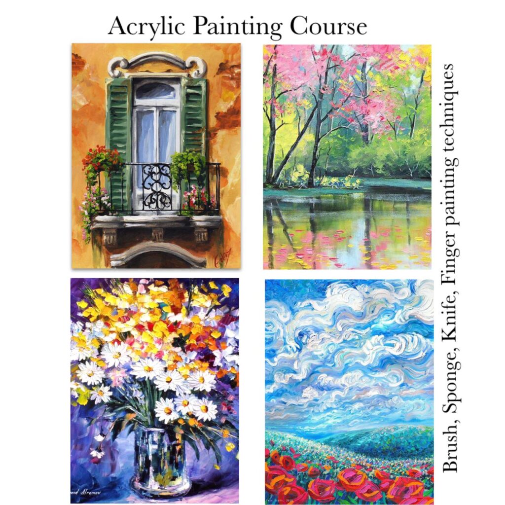 Acrylic Painting - Different Techniques Online Course