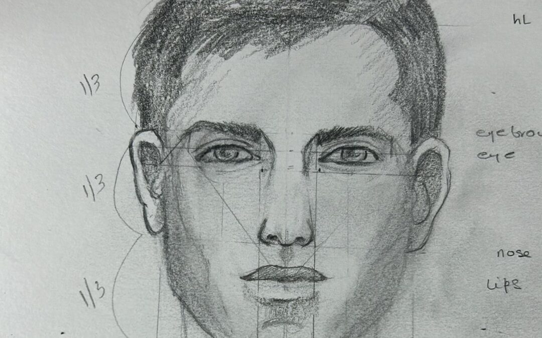 Sketching and Pencil Shading – Portrait of the Front face